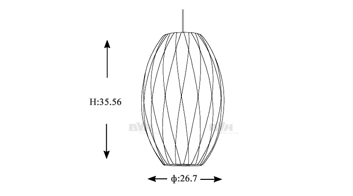 BVH博威灯饰 Bubble Lamp Cigar Crisscross Pendant 小号吊灯